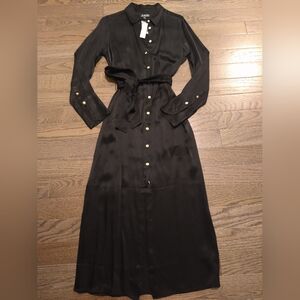 NWT   J. Crew  Drapey shirtdress in luster crepe  4. BU107